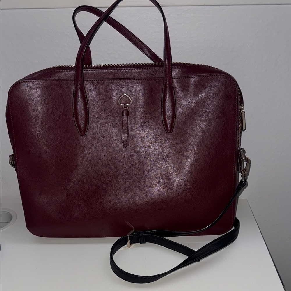 Kate Spade Deep Red Leather Satchel